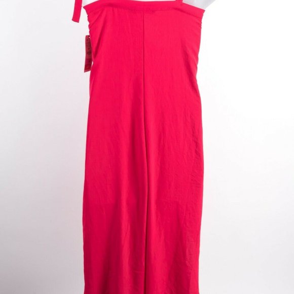 Zara Womens Flowy Jumpsuit M Red With Straps - Picture 5 of 7